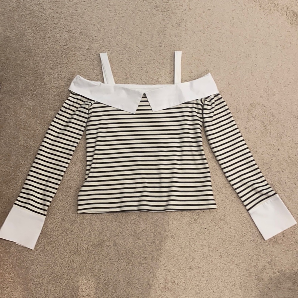 English Factory long sleeve off shoulder top